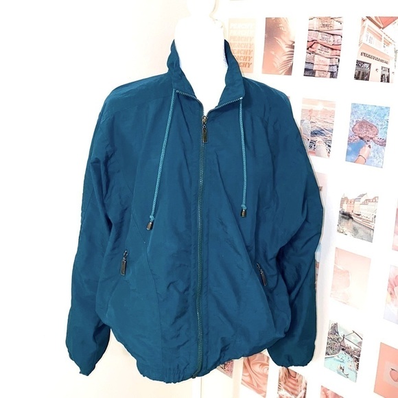 VINTAGE 90s Windbreaker Jacket - Picture 1 of 9
